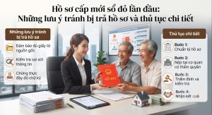Hướng dẫn chi tiết cách làm hồ sơ cấp mới sổ đỏ lần đầu và thủ tục cấp sổ đỏ lần đầu. Cập nhật quy trình xin cấp giấy chứng nhận quyền sử dụng đất lần đầu tại Gia Lai và Bình Định